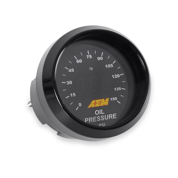 30-4407 - AEM Classic Digital Oil Pressure Gauge Kit Image